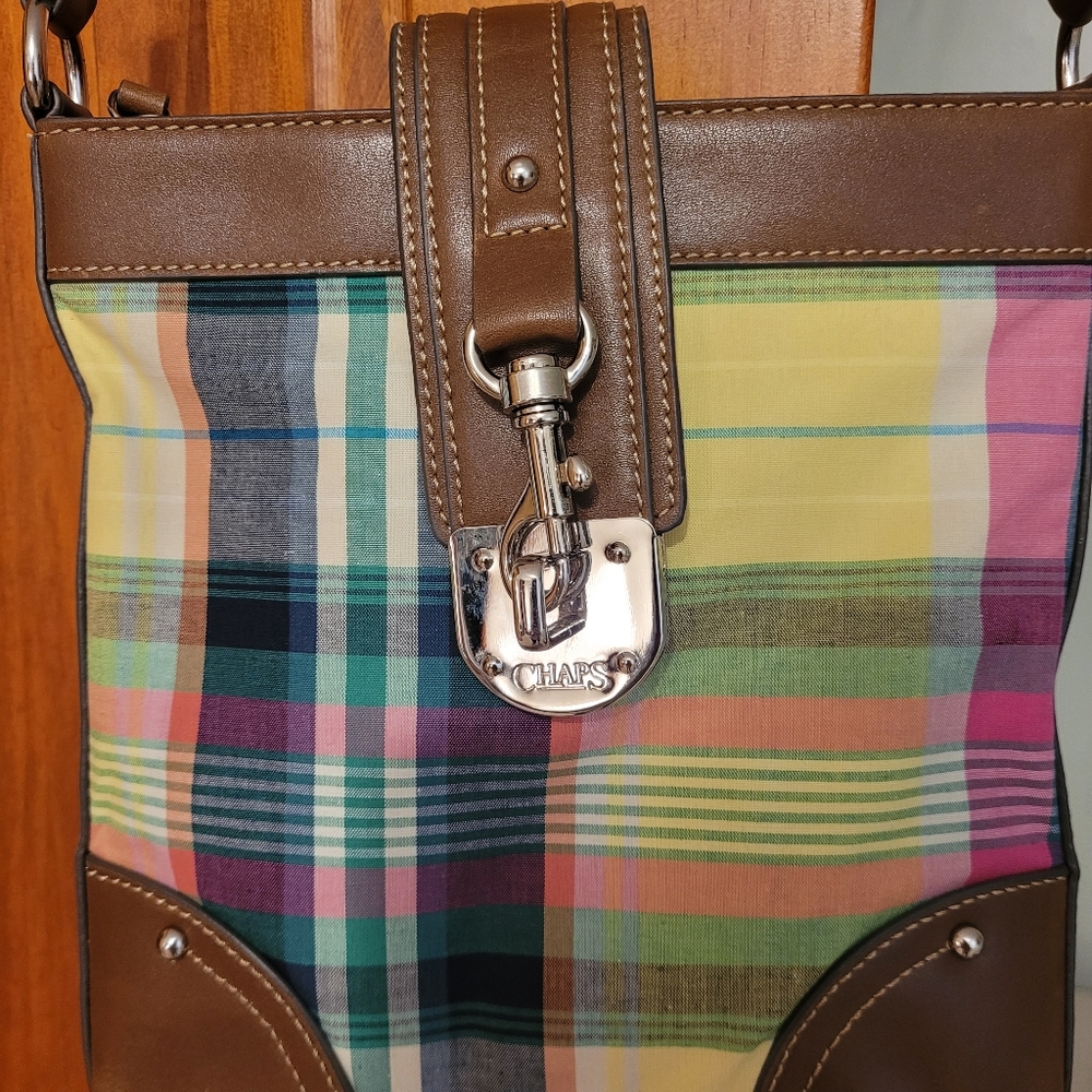 Ralph Lauren Chaps Plaid Crossbody